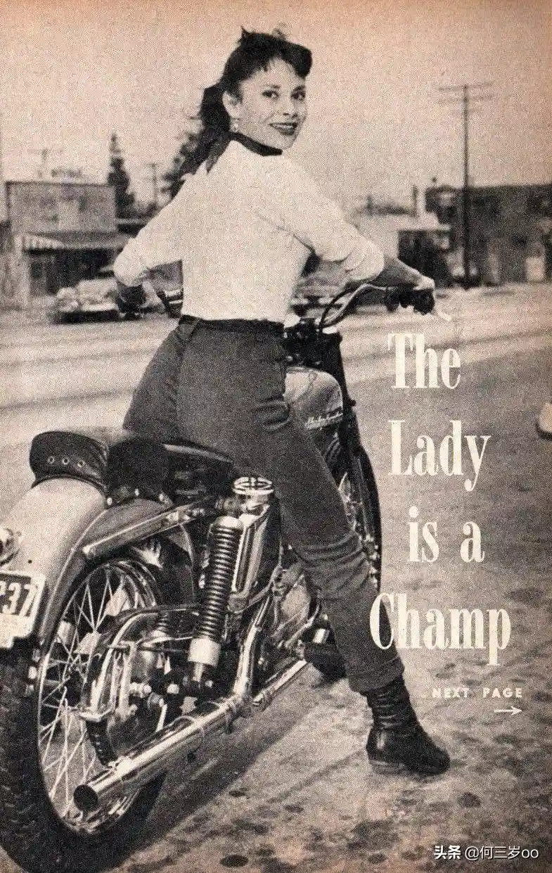 红遍全美的初代女骑士，是赛车手也是舞女郎